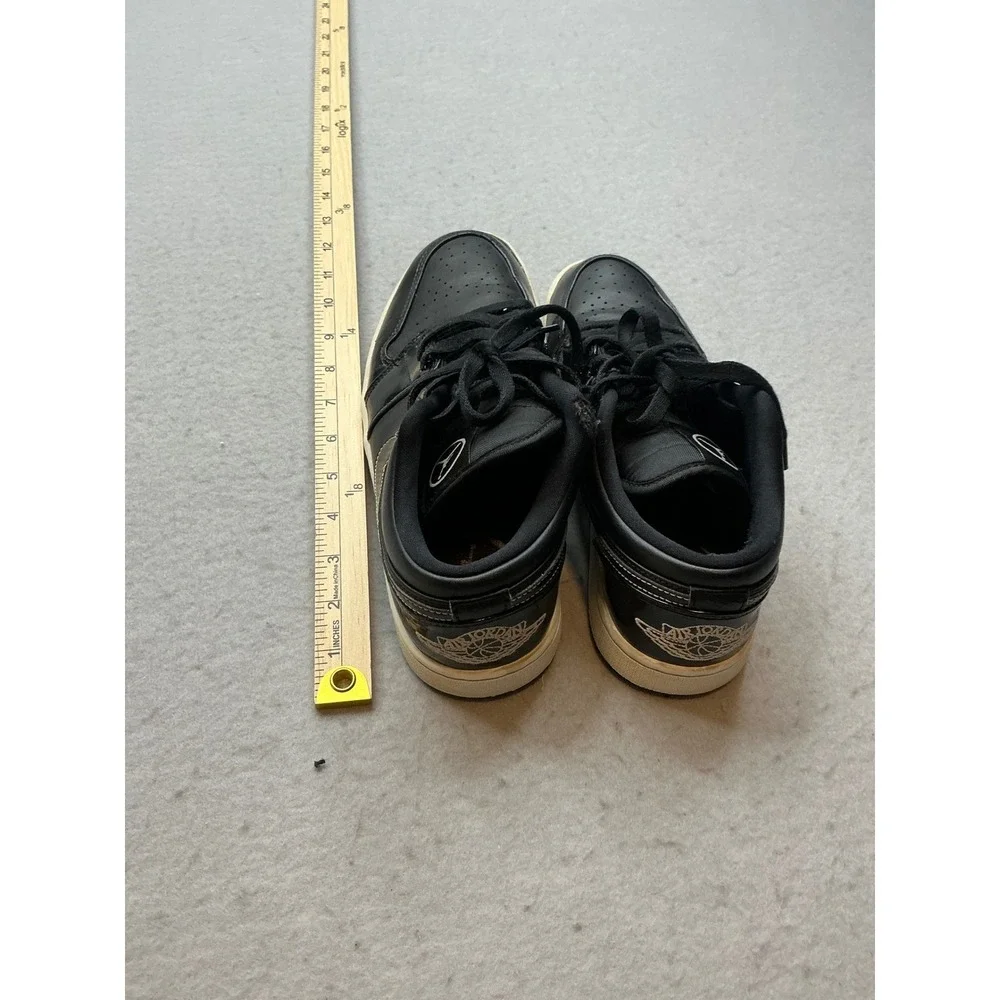 Jordan Air Jordan 1 Low Carbon Fiber All-Star Black‎ White Sneakers Size 8